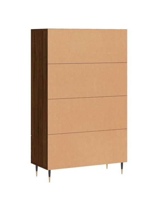 Skříň highboard hnědý dub 69,5 x 31 x 115 cm kompozitní dřevo
