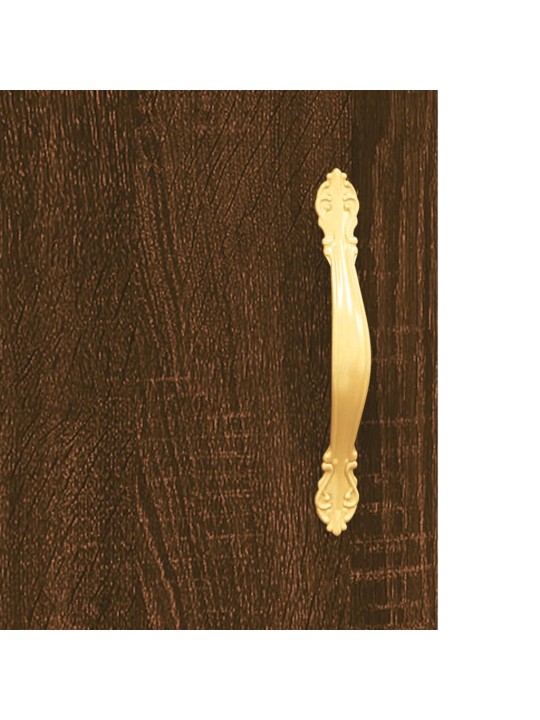 Skříň highboard hnědý dub 69,5 x 31 x 115 cm kompozitní dřevo