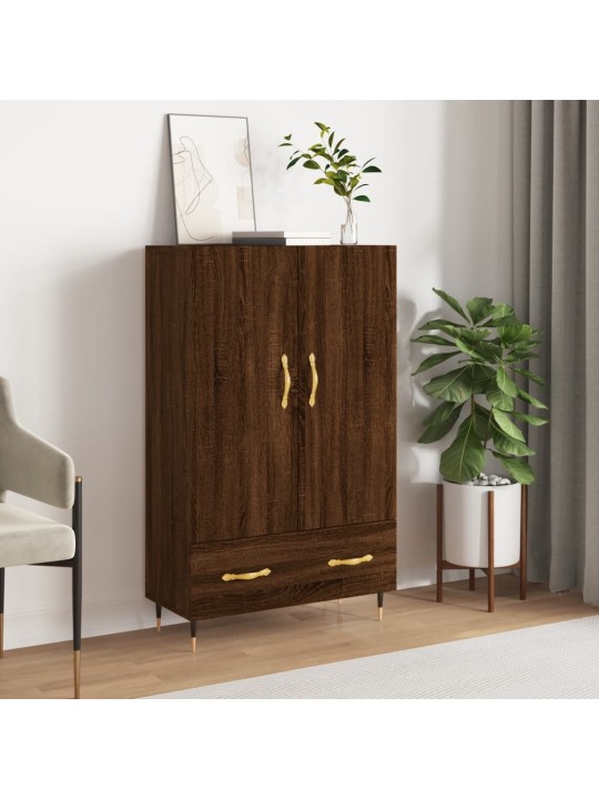 Skříň highboard hnědý dub 69,5 x 31 x 115 cm kompozitní dřevo