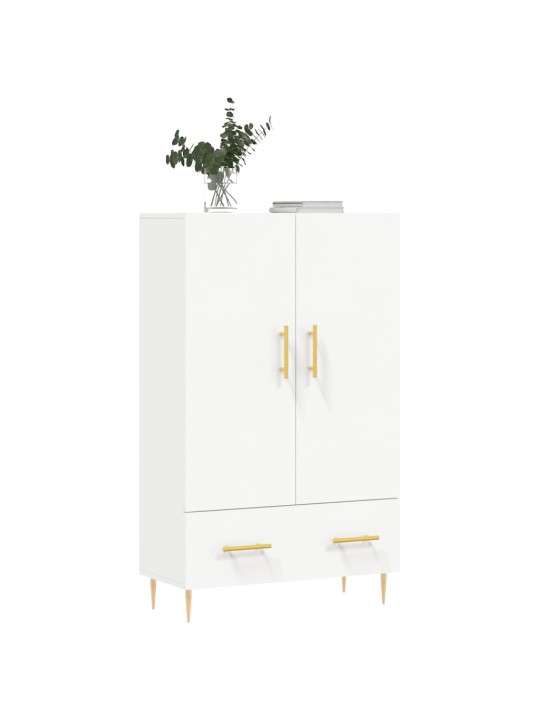 Skříň highboard bílá 69,5 x 31 x 115 cm kompozitní dřevo