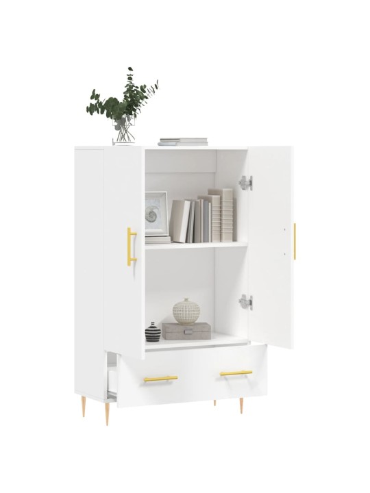 Skříň highboard bílá 69,5 x 31 x 115 cm kompozitní dřevo