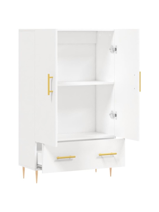 Skříň highboard bílá 69,5 x 31 x 115 cm kompozitní dřevo