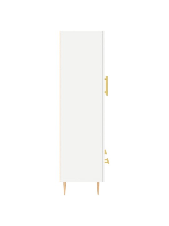 Skříň highboard bílá 69,5 x 31 x 115 cm kompozitní dřevo