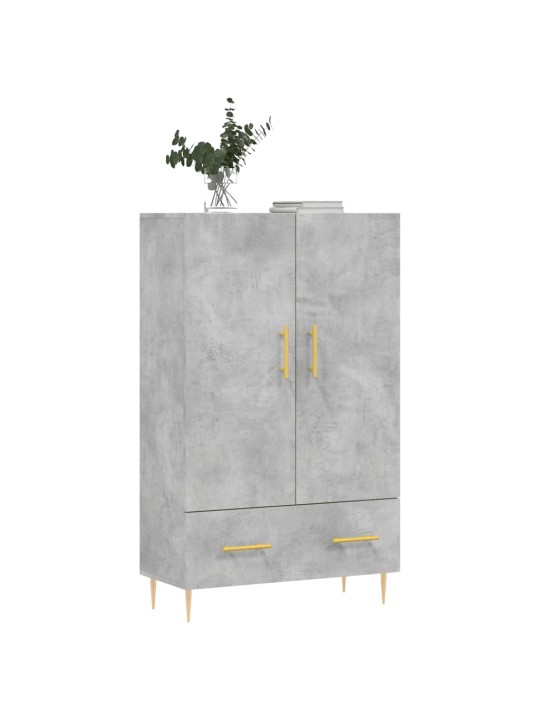 Skříň highboard betonově šedá 69,5x31x115 cm kompozitní dřevo