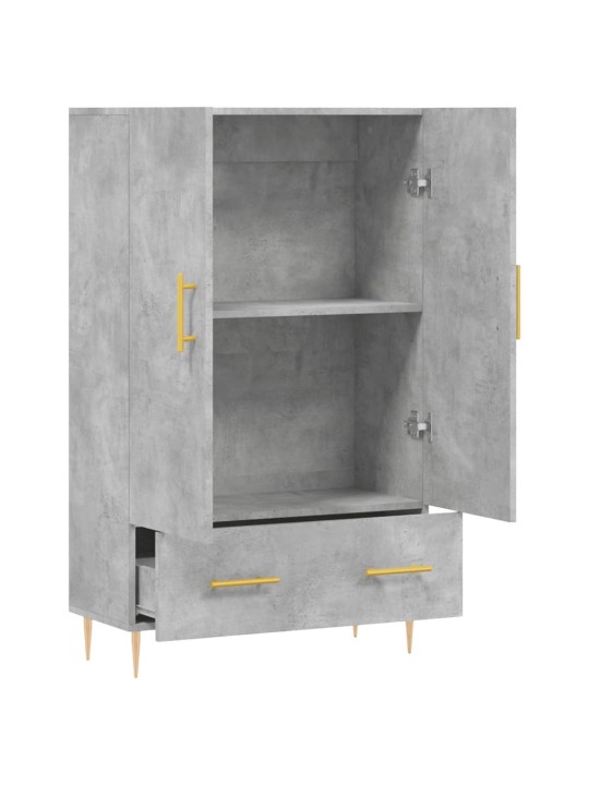 Skříň highboard betonově šedá 69,5x31x115 cm kompozitní dřevo