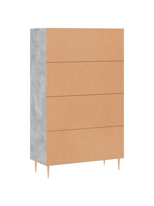 Skříň highboard betonově šedá 69,5x31x115 cm kompozitní dřevo