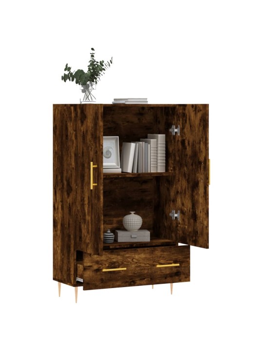 Skříň highboard kouřový dub 69,5 x 31 x 115 cm kompozitní dřevo