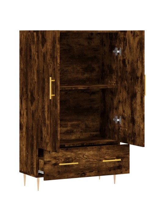 Skříň highboard kouřový dub 69,5 x 31 x 115 cm kompozitní dřevo