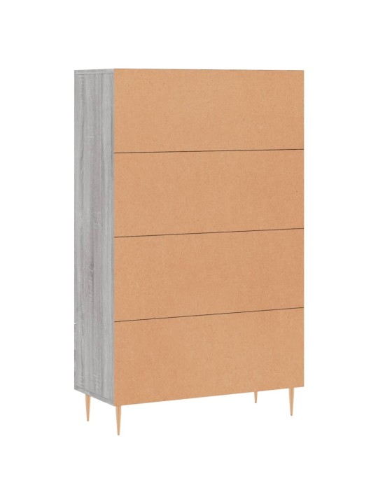 Skříň highboard šedá sonoma 69,5 x 31 x 115 cm kompozitní dřevo