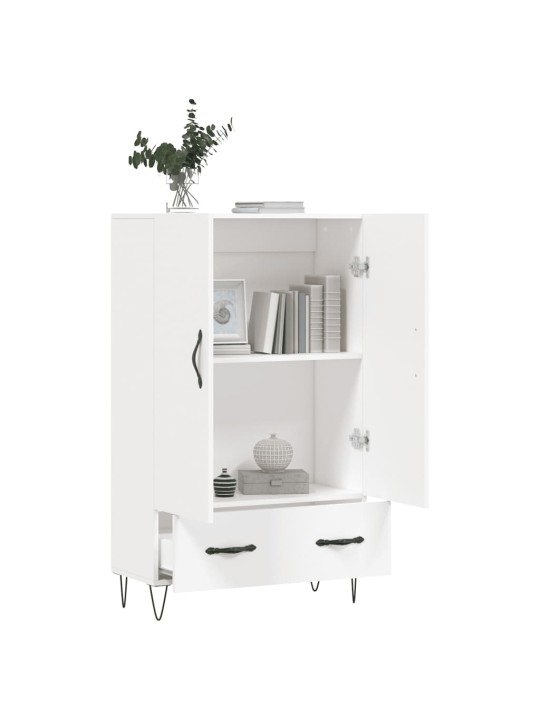 Skříň highboard bílá 69,5 x 31 x 115 cm kompozitní dřevo