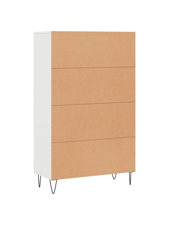 Skříň highboard bílá 69,5 x 31 x 115 cm kompozitní dřevo