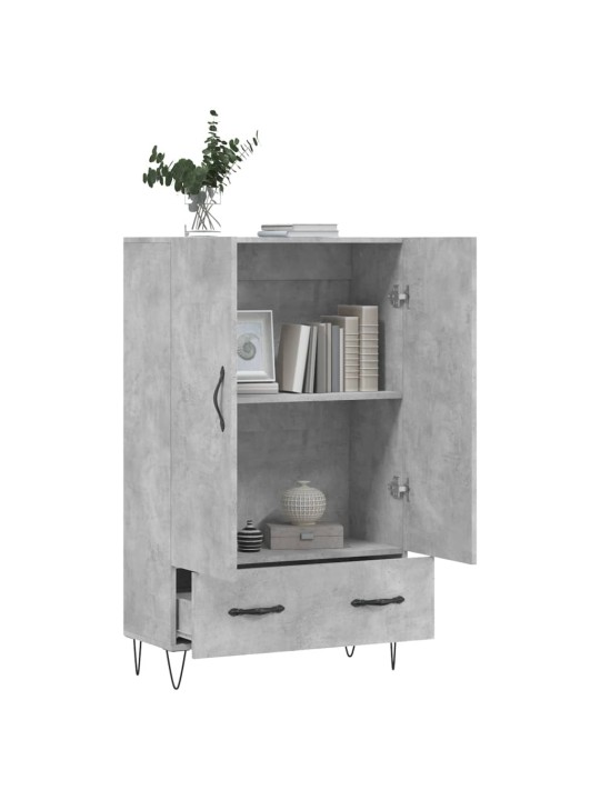 Skříň highboard betonově šedá 69,5x31x115 cm kompozitní dřevo