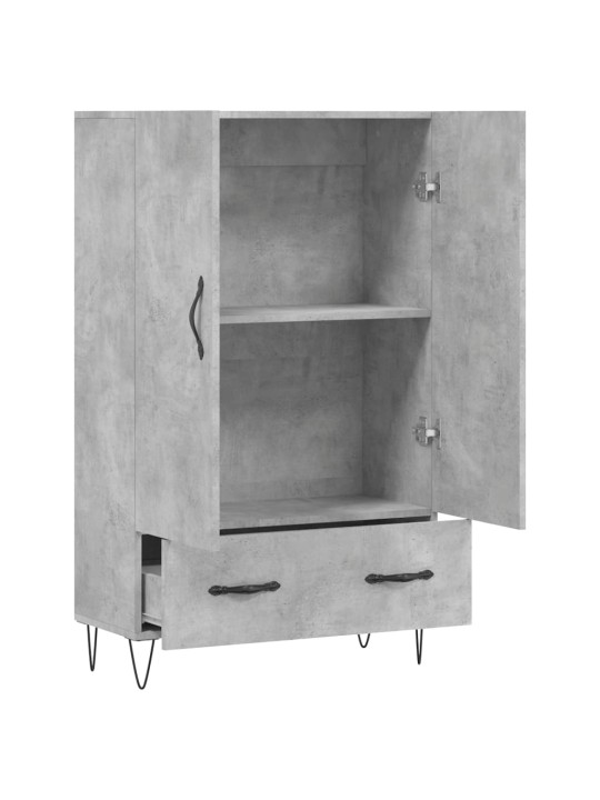 Skříň highboard betonově šedá 69,5x31x115 cm kompozitní dřevo