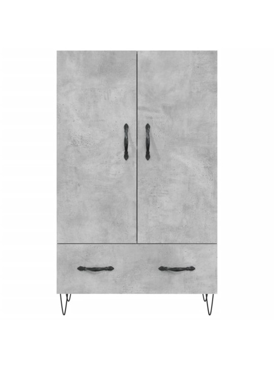 Skříň highboard betonově šedá 69,5x31x115 cm kompozitní dřevo