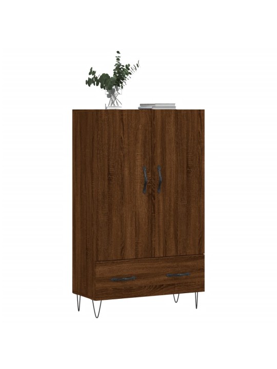 Skříň highboard hnědý dub 69,5 x 31 x 115 cm kompozitní dřevo