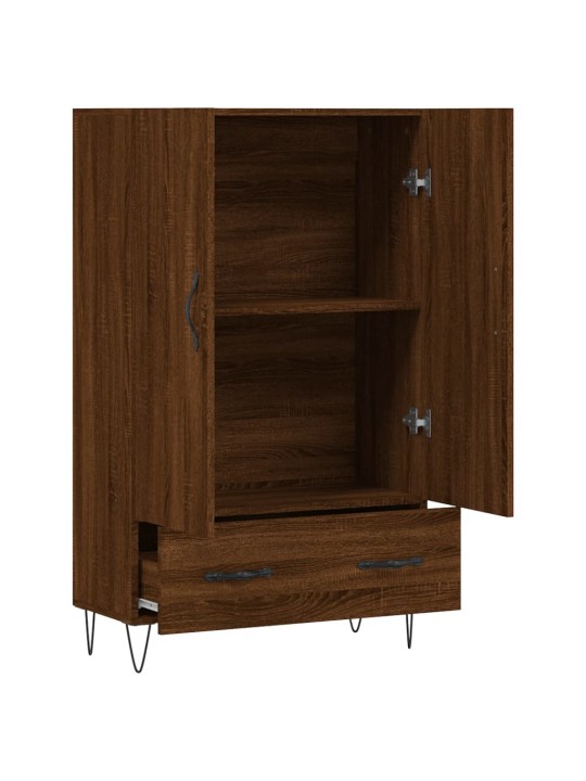 Skříň highboard hnědý dub 69,5 x 31 x 115 cm kompozitní dřevo