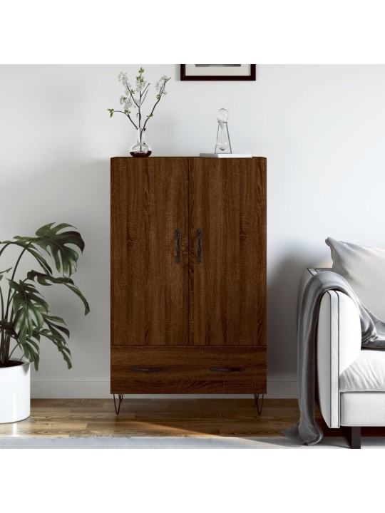 Skříň highboard hnědý dub 69,5 x 31 x 115 cm kompozitní dřevo