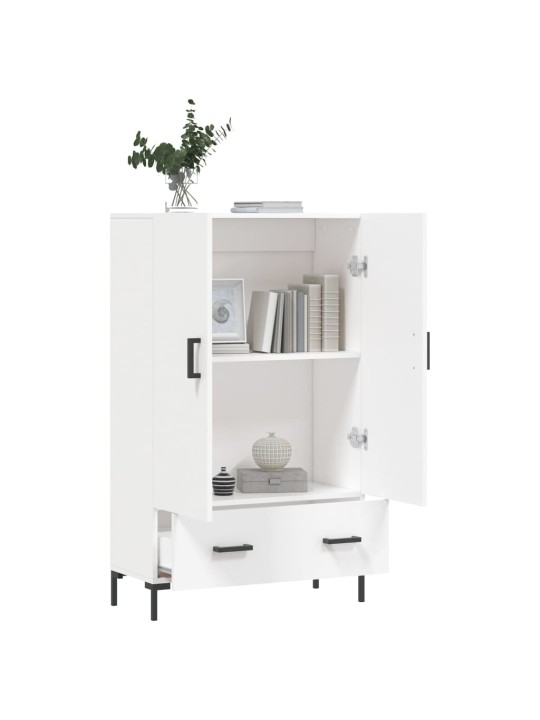 Skříň highboard bílá 69,5 x 31 x 115 cm kompozitní dřevo