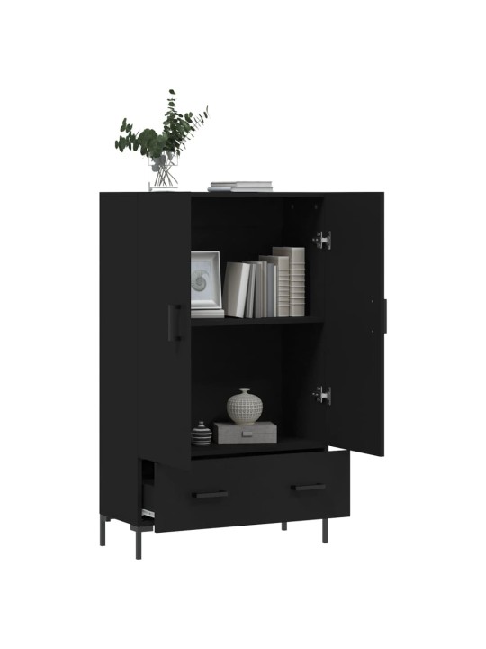 Skříň highboard černá 69,5 x 31 x 115 cm kompozitní dřevo