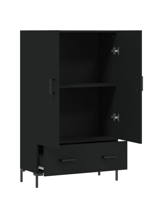 Skříň highboard černá 69,5 x 31 x 115 cm kompozitní dřevo