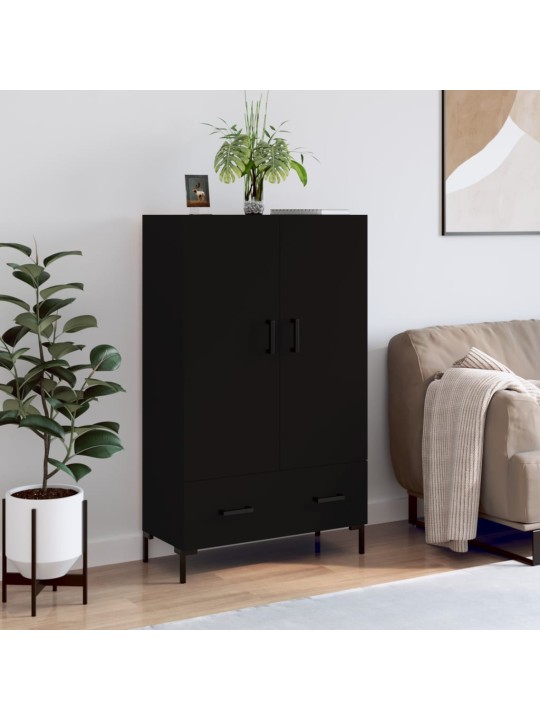Skříň highboard černá 69,5 x 31 x 115 cm kompozitní dřevo