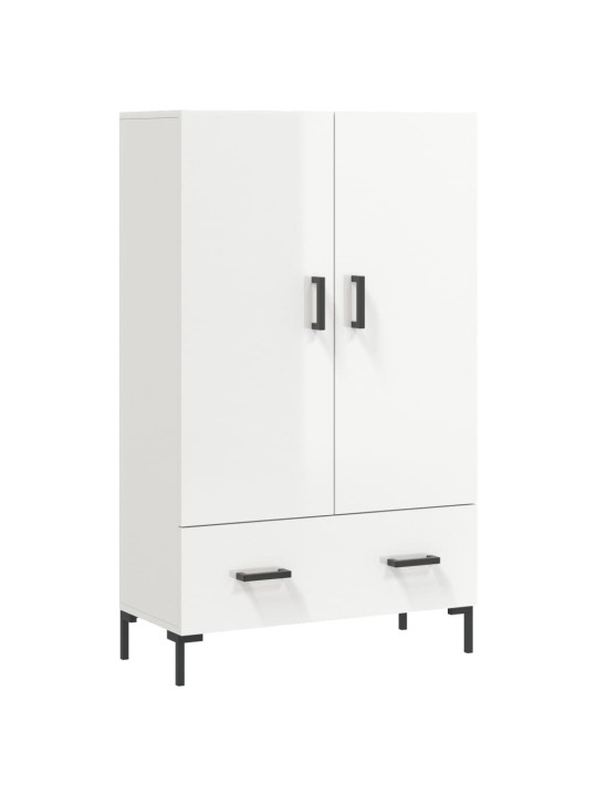 Skříň highboard lesklá bílá 69,5 x 31 x 115 cm kompozitní dřevo