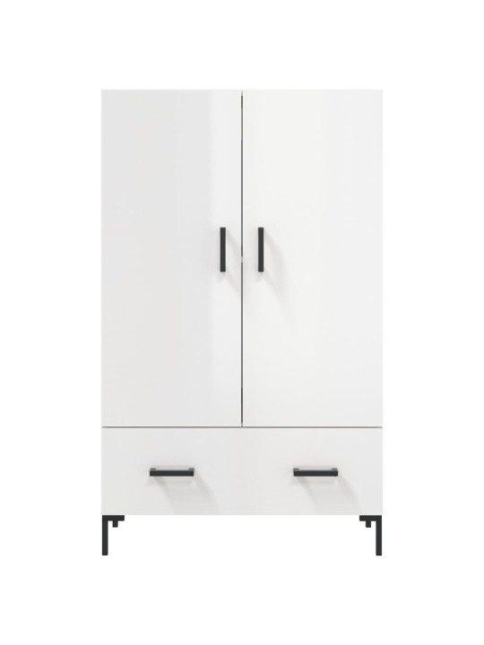 Skříň highboard lesklá bílá 69,5 x 31 x 115 cm kompozitní dřevo