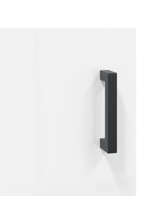 Skříň highboard lesklá bílá 69,5 x 31 x 115 cm kompozitní dřevo