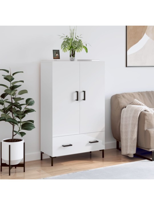 Skříň highboard lesklá bílá 69,5 x 31 x 115 cm kompozitní dřevo
