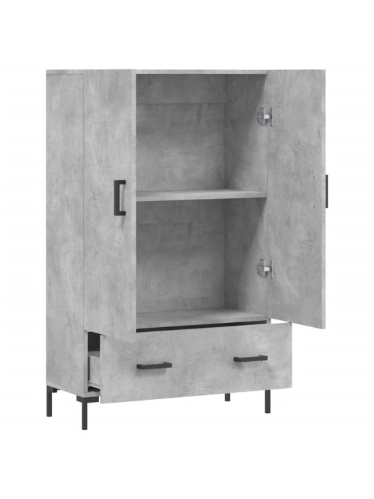 Skříň highboard betonově šedá 69,5x31x115 cm kompozitní dřevo