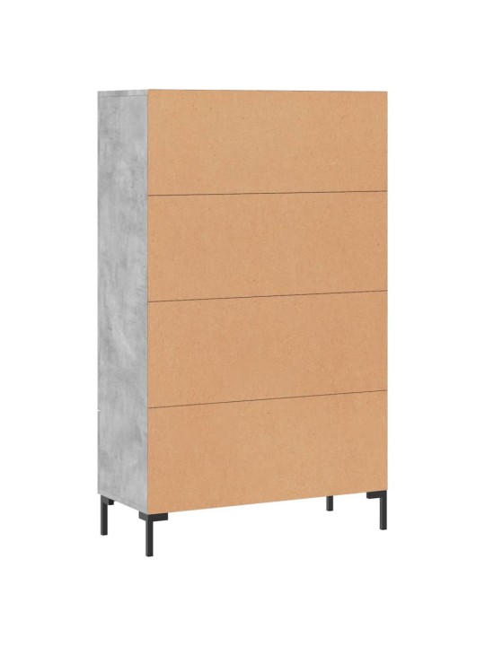Skříň highboard betonově šedá 69,5x31x115 cm kompozitní dřevo