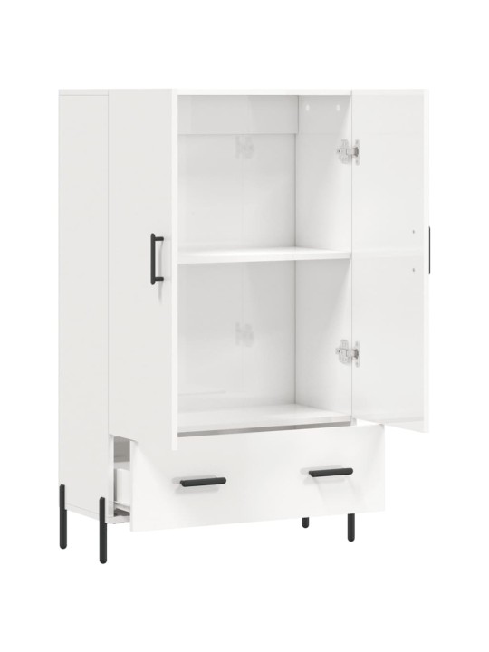 Skříň highboard lesklá bílá 69,5 x 31 x 115 cm kompozitní dřevo