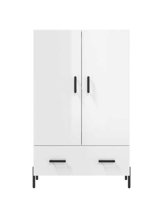 Skříň highboard lesklá bílá 69,5 x 31 x 115 cm kompozitní dřevo