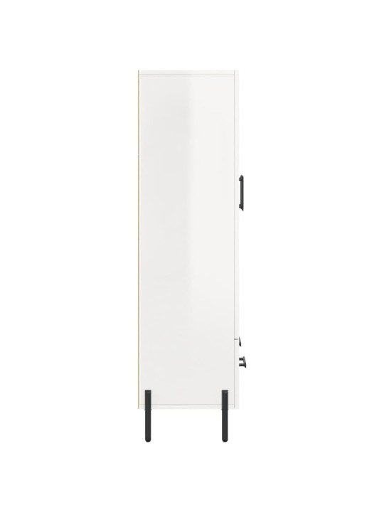Skříň highboard lesklá bílá 69,5 x 31 x 115 cm kompozitní dřevo