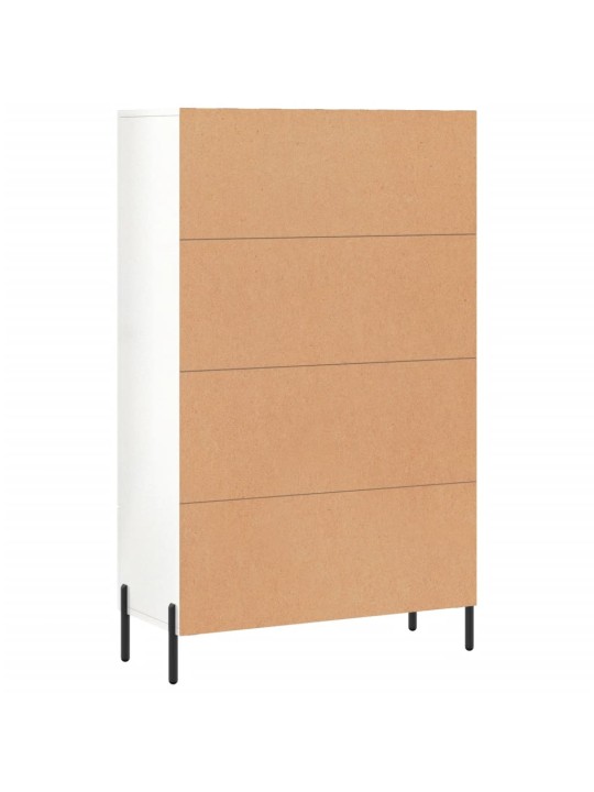 Skříň highboard lesklá bílá 69,5 x 31 x 115 cm kompozitní dřevo