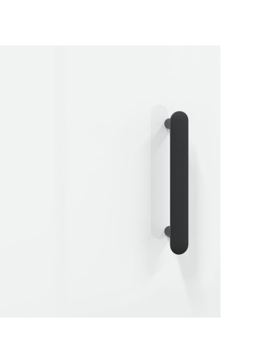 Skříň highboard lesklá bílá 69,5 x 31 x 115 cm kompozitní dřevo