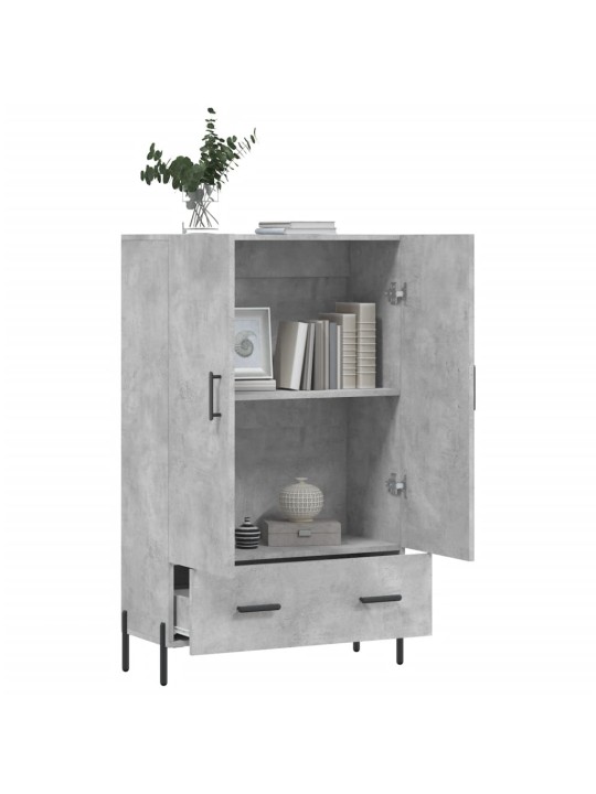Skříň highboard betonově šedá 69,5x31x115 cm kompozitní dřevo