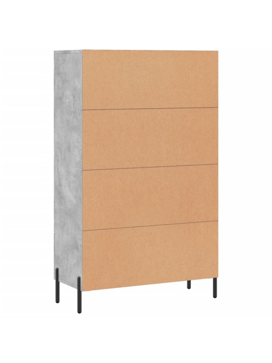 Skříň highboard betonově šedá 69,5x31x115 cm kompozitní dřevo