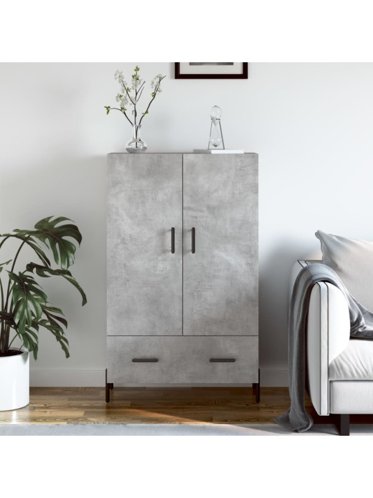Skříň highboard betonově šedá 69,5x31x115 cm kompozitní dřevo