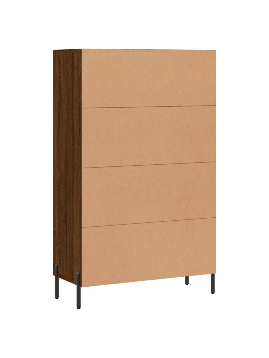 Skříň highboard hnědý dub 69,5 x 31 x 115 cm kompozitní dřevo