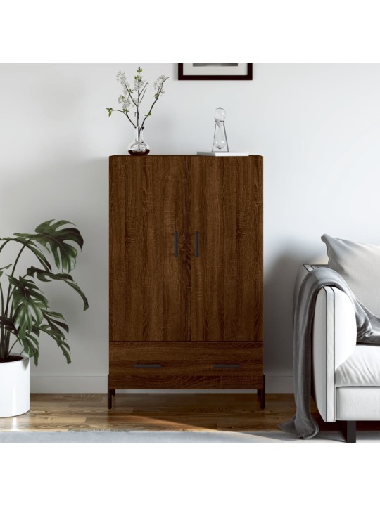 Skříň highboard hnědý dub 69,5 x 31 x 115 cm kompozitní dřevo