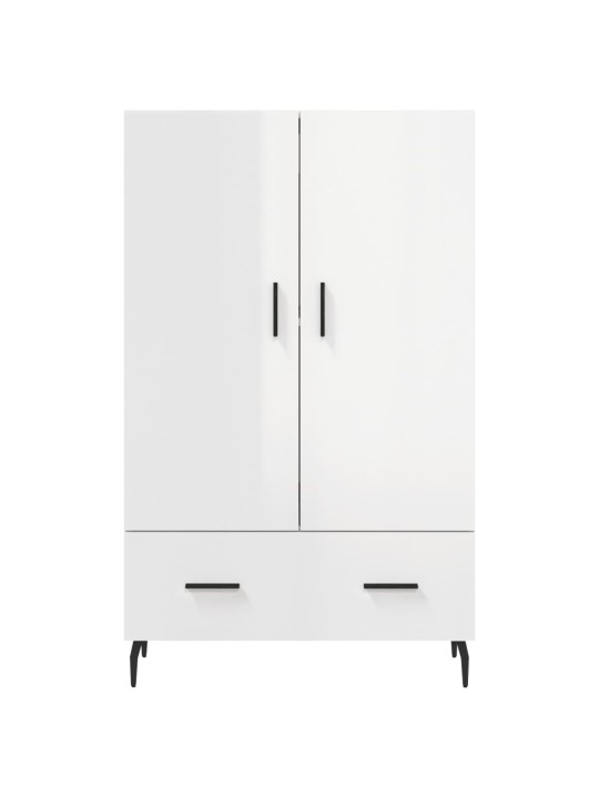 Skříň highboard lesklá bílá 69,5 x 31 x 115 cm kompozitní dřevo