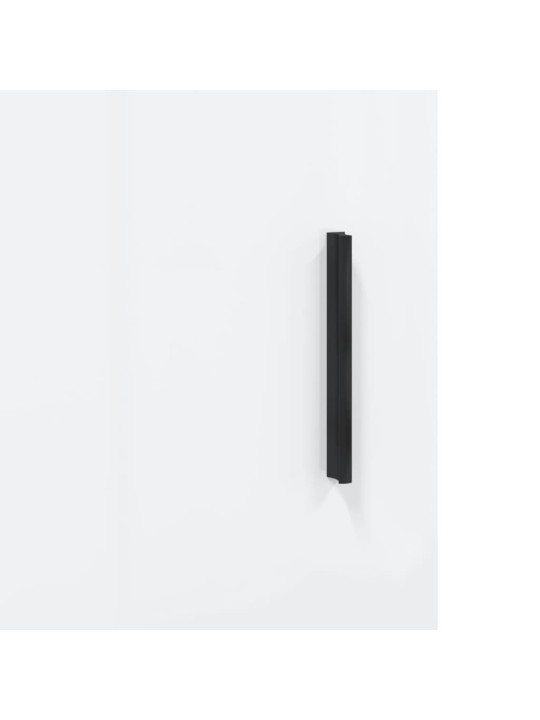 Skříň highboard lesklá bílá 69,5 x 31 x 115 cm kompozitní dřevo