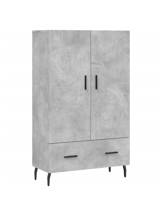 Skříň highboard betonově šedá 69,5x31x115 cm kompozitní dřevo