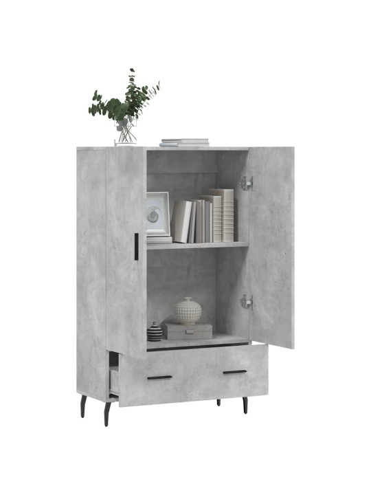 Skříň highboard betonově šedá 69,5x31x115 cm kompozitní dřevo