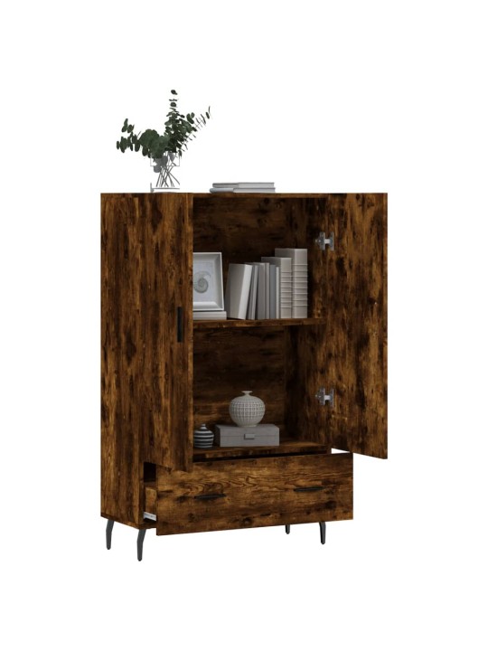 Skříň highboard kouřový dub 69,5 x 31 x 115 cm kompozitní dřevo