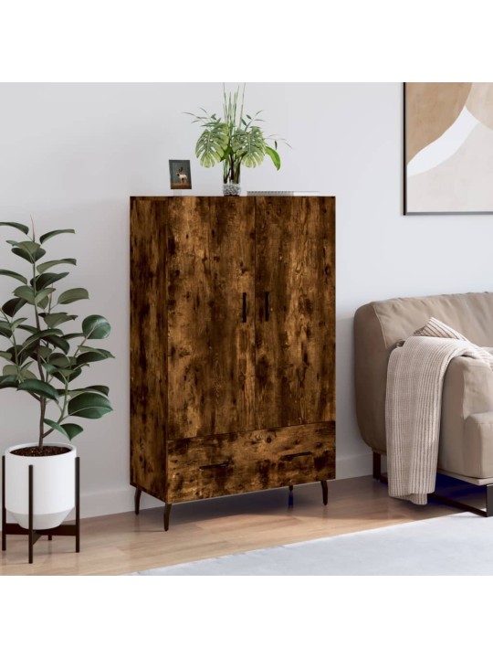 Skříň highboard kouřový dub 69,5 x 31 x 115 cm kompozitní dřevo