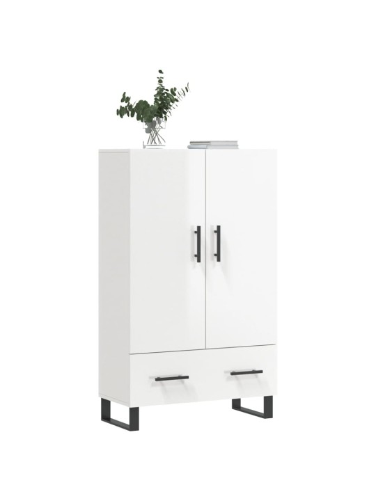 Skříň highboard lesklá bílá 69,5 x 31 x 115 cm kompozitní dřevo