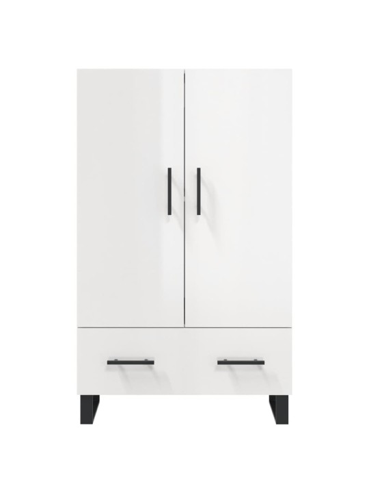 Skříň highboard lesklá bílá 69,5 x 31 x 115 cm kompozitní dřevo