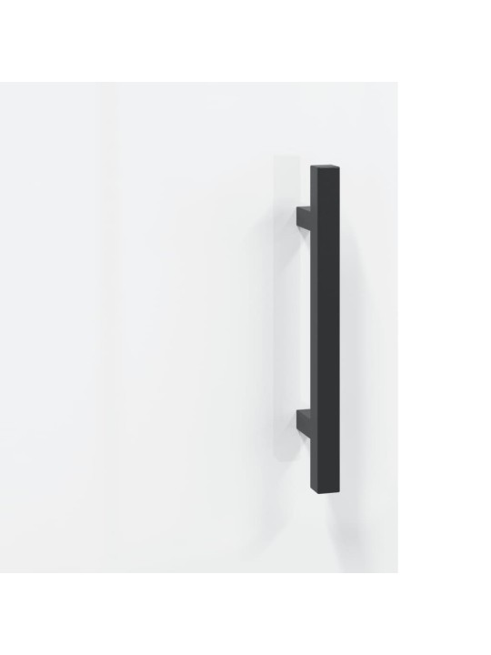 Skříň highboard lesklá bílá 69,5 x 31 x 115 cm kompozitní dřevo